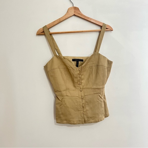 BCBGMAXAZRIA • ‘Jonesy’ Button Up Peplum blouse - Picture 7 of 8